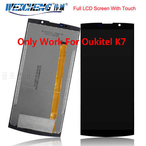 Only Fit For Oukitel K7 LCD Display+Touch Screen 100% Tested Screen Digitizer Assembly Replacement +Free Tools