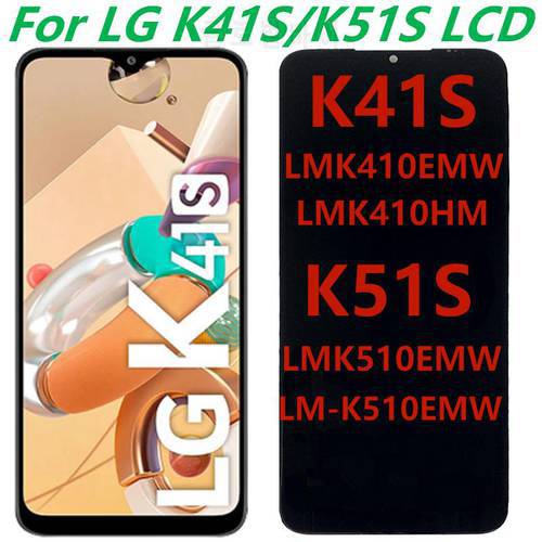 Original 6.55&39&39 LCD Display For LG K51S K41S LCD With Frame For K41S LMK410EMW K51S LMK510EMW Touch Screen Digitizer Assembly