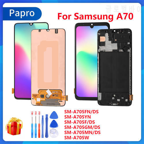 For Samsung Galaxy A70 A705FN/DS A705 A705F LCD Touch Screen Display OEM AMOLED Digitize Assembly Replacement No Dead Pixel