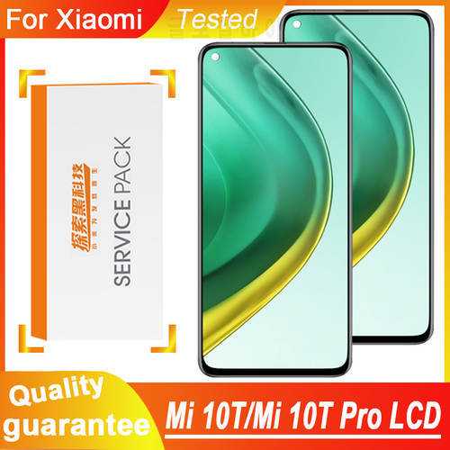 100% Tested 6.67&39&39Display Replacement With Frame For Xiaomi MI 10T LCD Touch Screen Digitizer Assembly For Xiaomi MI 10T Pro LCD
