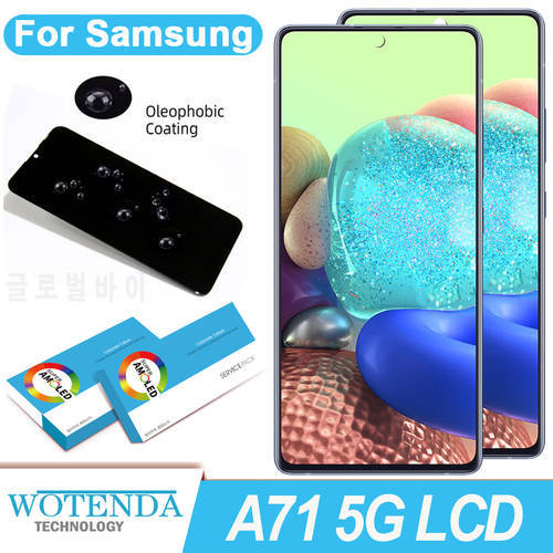 100% Original 6.7&39&39 Super AMOLED Display for Samsung A71 5G A716 A716U Full LCD Touch Screen Digitizer Assembly Repair Parts