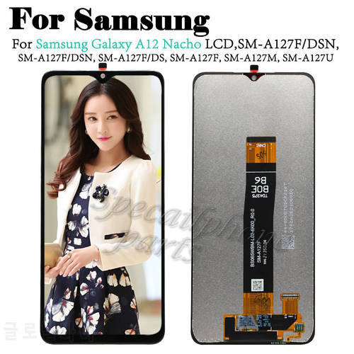 For Samsung Galaxy A12 Nacho LCD Display Touch Panel Screen Digitizer Assembly Replacement For A127 A12s SM-A127F/DSN Display