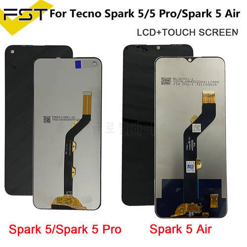 For Tecno Spark 5 Air KD6a LCD Display Touch Screen Digitizer Assembly For Tecno KD6 LCD Tecno Spark 5 Pro KD7 KD7h KD7s lcd