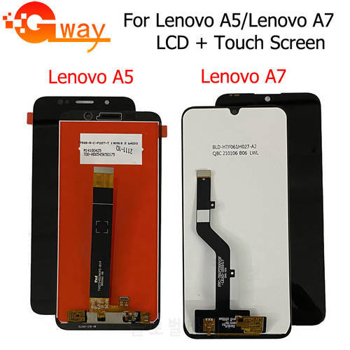 For Lenovo A7 L19111 LCD A8 Display With Touch Screen Digitizer Panel Sensor For LENOVO A5 LCD L18021 L18081 LCD A8 2020 L10041