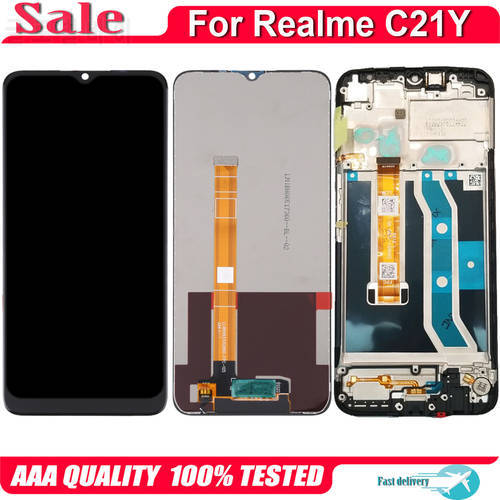 Original For OPPO Realme C21Y RMX3261 RMX3263 LCD Display Touch Screen Digitizer Assembly Parts