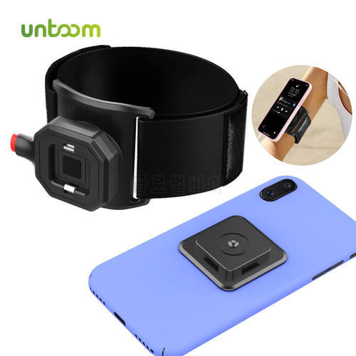 Untoom Universal Running Armband Quick Mount Sports Wristband Cell Phone Holder Mount for iPhone 13 12 11 Pro Max Xiaomi Samsung