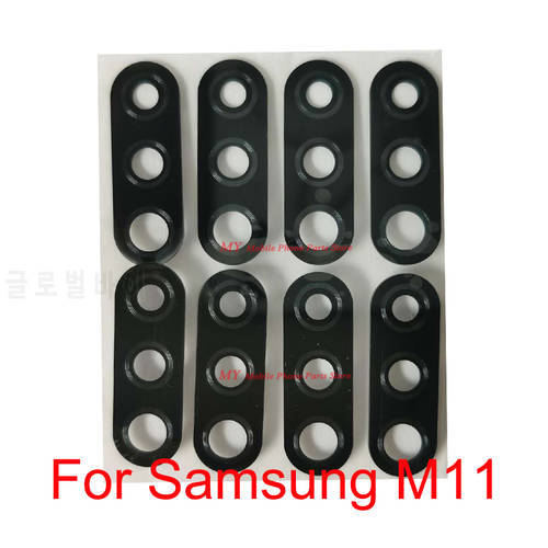 10 PCS Cell Phone Camera Lens Spare Parts For Samsung Galaxy M11 Rear Back Camera Glass Lens Cover Replacement Repair Parts