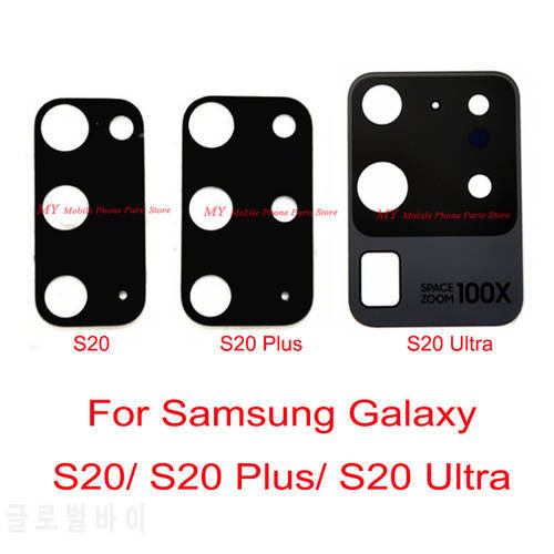 30 PCS Rear Camera Glass Lens For Samsung S20 Plus Ultra S20+ Back Big Camera Lens Glass With Sticker Replacement Spare Parts