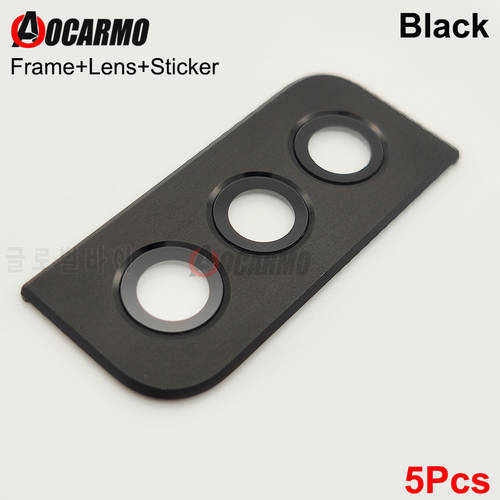 5PCS/Lot For Samsung Galaxy S21 S21+ S21 Plus Wide-angle Rear Back Camera Lens With Frame Adhesive Sticker Replacement Parts