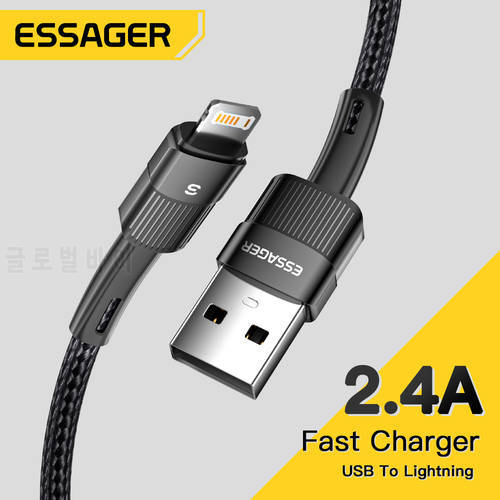 Essager USB Cable For iPhone 14 Plus Pro Max 13 Xs 8 Cables Fast Charging Cable For iPad Mobile Phone Charger Data Cord Wire