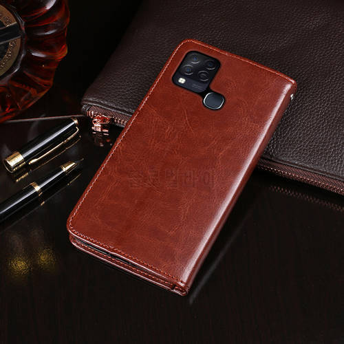 For Infinix Hot 10T Flip Wallet Business Leather Fundas Phone Case For Infinix Hot10T X689C Cover With Card Holder Accessories