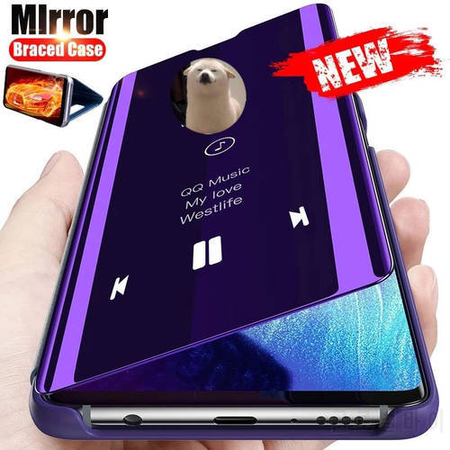 Smart Mirror Flip Phone Case For Huawei P40 P30 P20 Lite P10 Mate 30 20 Honor 20 10 9X Pro P Smart Z Y9 Prime 2019 Leather Cover
