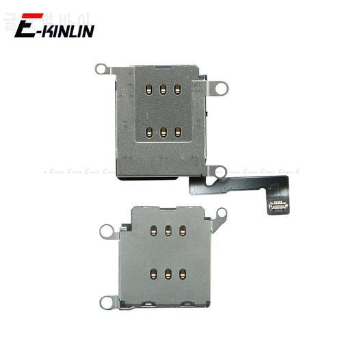 Sim Card Reader Holder Tray Slot For iPhone 13 12 mini 12 Pro Max Sim Card Slot Tray Holder Reader Connector