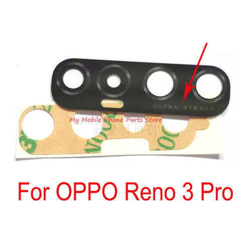 1~30 Pieces Rear Back Camera Glass Lens For OPPO Reno 3 Pro 3pro Back Main Camera Lens Glass Cover With Adhesive Sticker Parts
