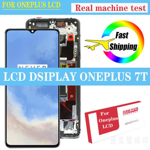 Original 6.55&39&39 Amoled LCD for Oneplus 7T Display Touch Screen Digitizer Assembly One plus 7T Repair Parts with Service Pack