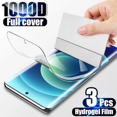 3Pcs Hydrogel Film Screen Protector For OPPO Find X3 X2 Neo Reno 6 5 4 Pro 2 Z F Lite A9 A5 2020 Full Cover Film