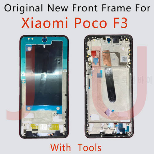 New For Xiaomi Poco F3 Middle Frame Front Bezel Frame Faceplate Housing Case Middle Frame Replacement Parts For poco f3 k40