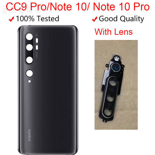 NEW Back Cover For Xiaomi Mi CC9 Pro Battery Cover Mi Note 10 Rear Glass Door Housing Case For Xiaomi Note 10 Pro Battery Cover