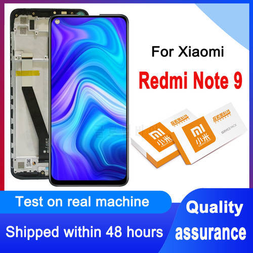 100% Tested 6.53&39&39 Display Replacement For Xiaomi Redmi Note 9 LCD Display Touch Screen Digitizer Assembly For Redmi Note9 LCD