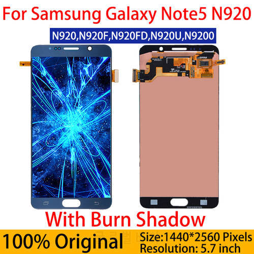Original Super AMOLED For Samsung Galaxy Note 5 LCD Display 5.7