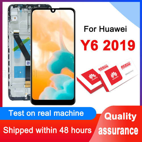100% Teted 6.09&39&39 LCD Panel For Huawei Y6 2019 LCD Y6 Pro 2019 Display Touch Screen Digitizer Assembly For Y6 Prime 2019 LCD