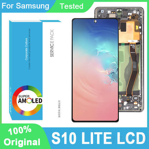 100% Original 6.7&39&39 Display For Samsung Galaxy S10 Lite SM-G770F/DS SM-G770F LCD Touch Screen Digitizer Assembly Repair Parts