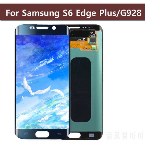 Original Display Burn Shadow For Samsung Galaxy S6 Edge Plus G928 G928F G928V LCD Display Touch Screen Digitizer Assembly