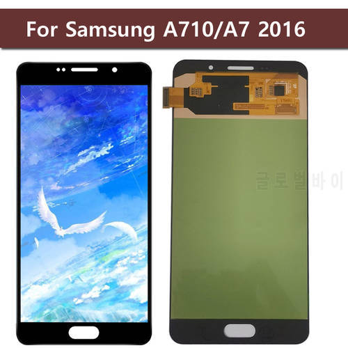 Original LCD For Samsung Galaxy A7 2016 A710 A710F A710M A710Y A7100 LCD Display Touch Screen Digitizer Assembly+Free Shipping