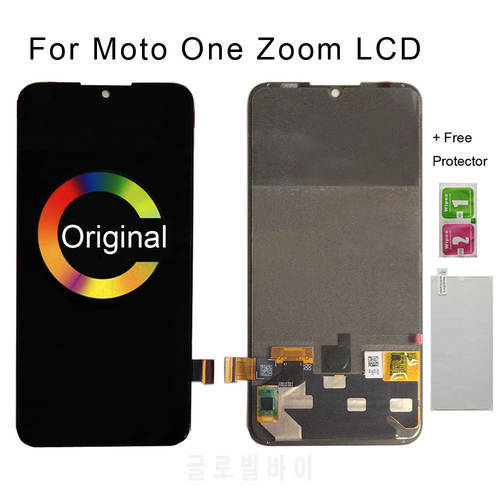 100% Amoled Display for Moto One zoom LCD Display Touch Screen Digiziter Assembly for Moto one pro lcd XT2010 Xt12010-1 display