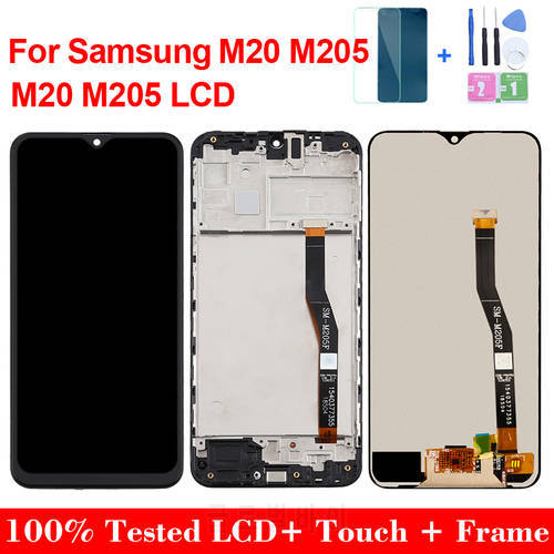 Original LCD For Samsung Galaxy M20 M205 M205F SM-M205F/DS Display Touch Screen Digitizer Assembly Pantalla Samsung M20 M205