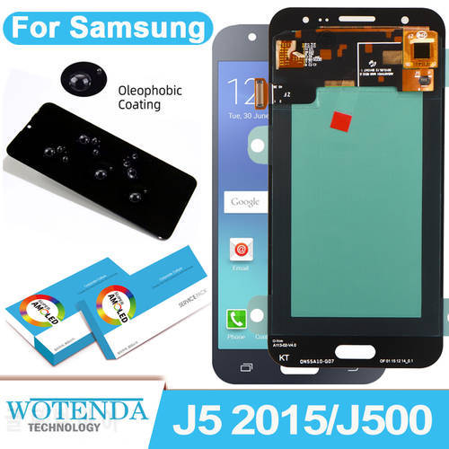 5.0&39&39 Original AMOLED LCD for SAMSUNG Galaxy J5 2015 J500 LCD Display Touch Screen SAMSUNG J500H J500FN J500F J500M SM-J500F