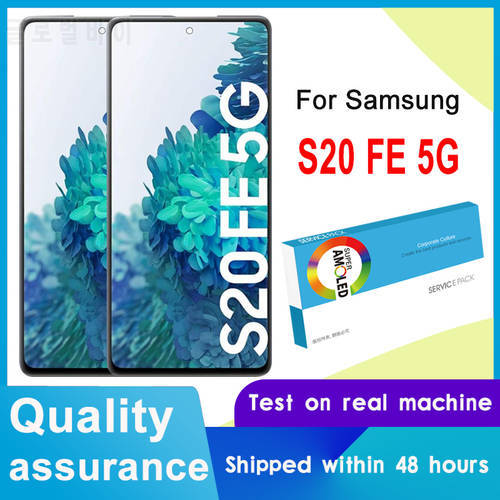 Original 6.5&39&39 Super AMOLED For Samsung Galaxy S20 FE G780 Display S20 FE 5G G781 LCD S20 Lite Touch Screen Digitizer Assembly