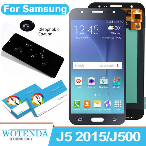 5.0&39&39 Original AMOLED LCD for SAMSUNG Galaxy J5 2015 J500 LCD Display Touch Screen SAMSUNG J500H J500FN J500F J500M SM-J500F