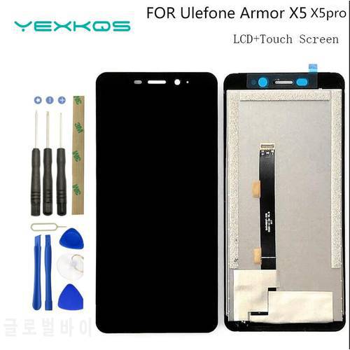 5.5inch ULEFONE ARMOR X5 PRO LCD Display+Touch Screen Digitizer Assembly 100% Original New LCD+Touch Digitizer for ARMOR X5 X3
