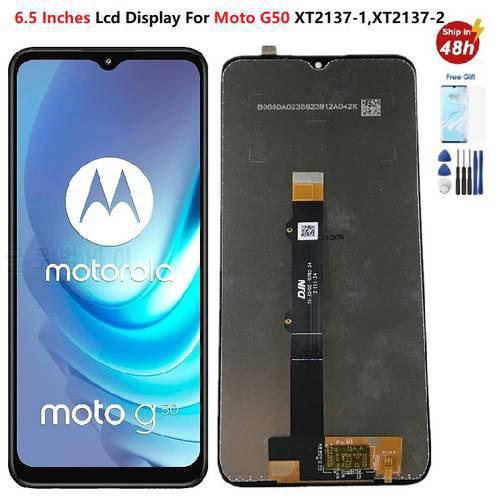 6.5”Display for MOTOROLA MOTO G50 XT2137 XT-2137 LCD SCREEN GLASS SCREEN MONITOR for Moto G50 Lcd Pantalla Moto G50 5g Lcd