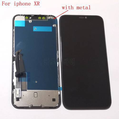 For Iphone 11 XR Lcd Screen Display+Touch Glass Digitizer with metal Full Replace A2221 A2111 A2223 A2105 A1984 A2106