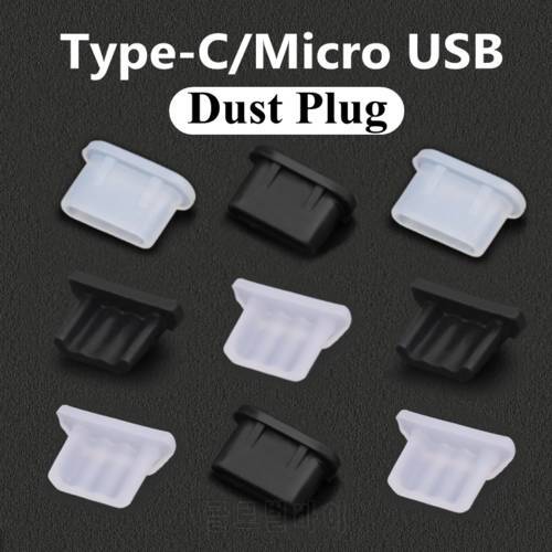 5 Pcs/Set Micro USB Type-C Dust Plug USB Charging Port Protector Silicone Plug for Samsung Huawei Xiaomi Smart Phone Accessories