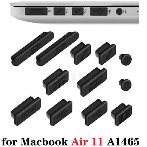 12 PCS/Lot Silicon Dust Plug for Macbook Air 11 A1465 Dust Plug Waterproof Dust-proof Plug for Macbook Air 11 USB Plug 2 Bag