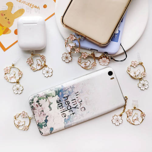 Cute Anti Dust Plug Charm Kawaii Anime Charge Port Plug For iPhone Accessories Type C Dust Protection Cap Aux Stopper Pendant