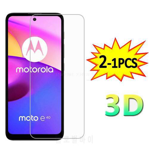 2-1PC Protective Glass For Motorola Moto E40 Screen Protector Phone Film For Moto E40 E20 E6i E7i Power XT2097-14 Tempered Glass