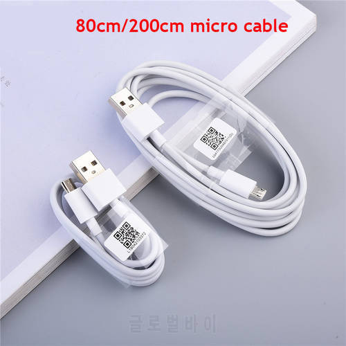 Original Micro USB Cable Charger Data Sync For Xiaomi Redmi 7 6 5 S2 6A 5A 4A 4X Note 6 Pro Plus 0.8/2M Phone Charger Cord Wire