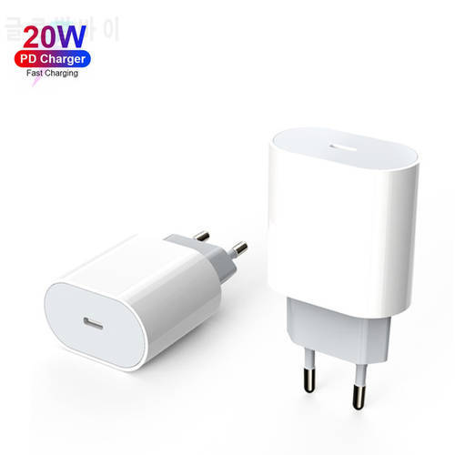 EU US Plug 20W PD USB-C Power Adapter Charger Fast Charger for iPhone 13 12 11 mini pro Ipad Google Pixel 6 5 4 3 2 ROG 5 3 2