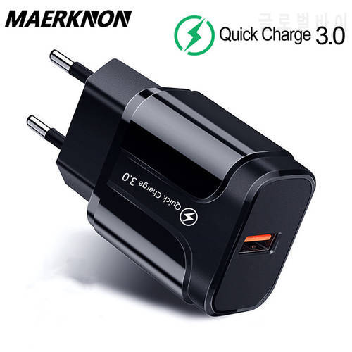 18W USB Charger Quick Charge 3.0 For xiaomi iphone 13 12 pro max Wall Fast Charging Charger Adapter For samsung usb charger