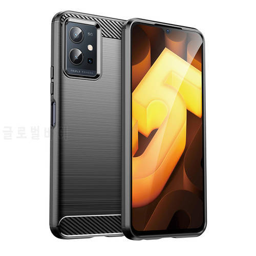 New Case For Vivo Y55 5G Y75 T1 5G Shockproof Half-wrapped Back Cover Soft TPU Fundas For VIVO IQOO Z6 U5 Phone Shell