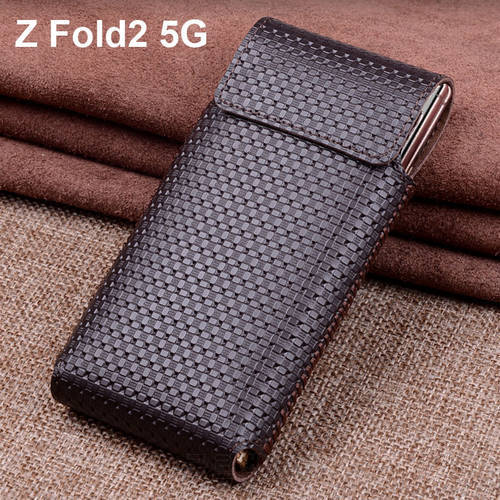 Genuine Leather cases For Samsung Galaxy Fold 2 Fold2 5G Back Cover flip leather Case For Samsung Galaxy Z Fold2 5G
