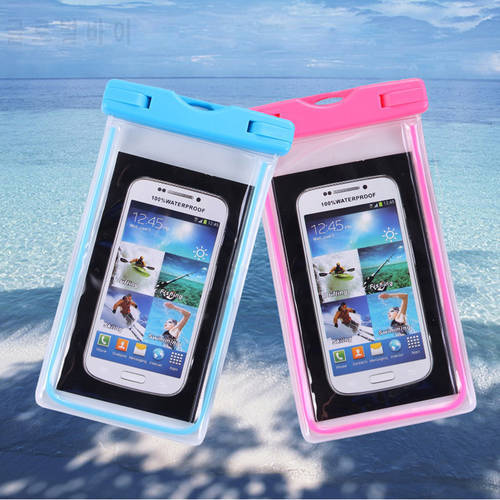 Xgody X24 X6 5 inch Waterproof Case Underwater Luminous Smartphone Bag For Xgody Y17 pro 5 inch With Neck Strap