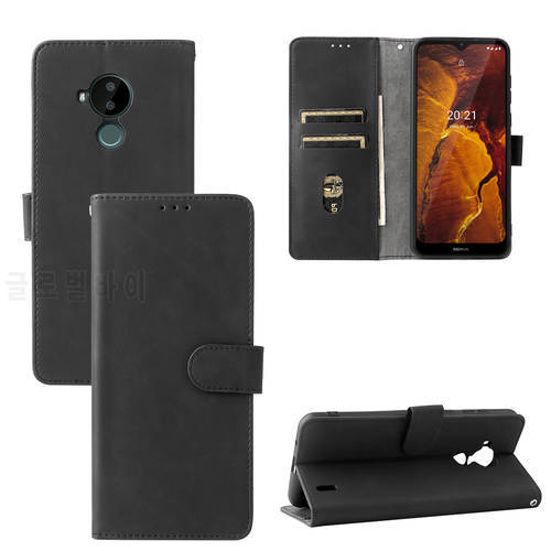 For Nokia C30 Case Luxury Flip Skin Texture PU Leather Card Slots Wallet Stand Case For Nokia C30 C 30 NokiaC30 Phone Bag