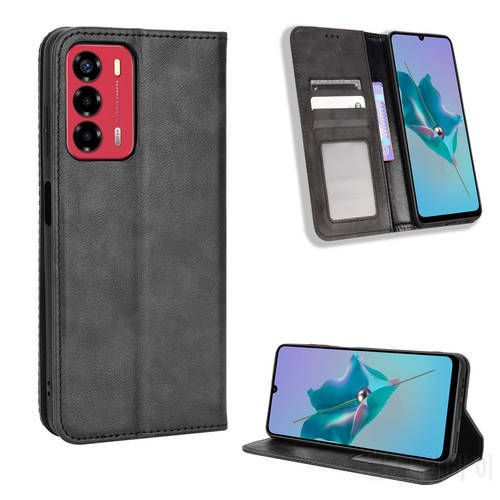For ZTE Blade V40 Vita Case Luxury Flip PU Leather Wallet Magnetic Adsorption Case For ZTE V40 Vita Phone Bags
