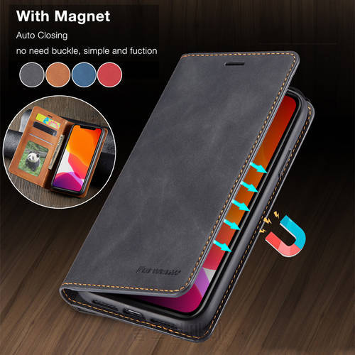 Flip Leather Case For iPhone 13 12 11 Pro XS Max XR X Magnetic Wallet Card Cover For iPhone SE 2020 6 7 8 Plus 5S Coque