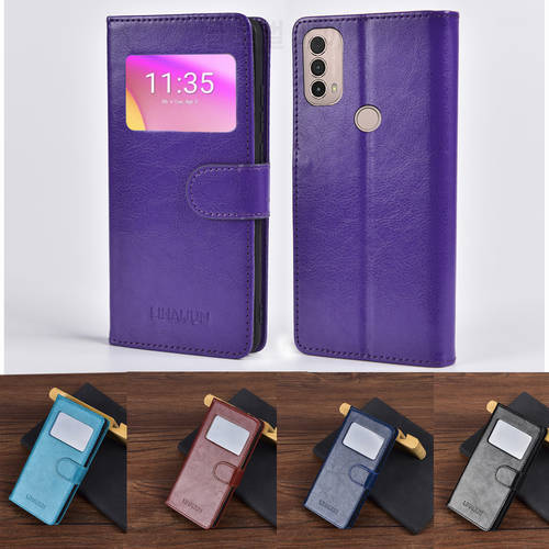 View window Flip Book Case For Lenovo K14 Plus Case Stand card holder Wallet Phone Case on Lenovo K14 Plus Hoesje capa Cover
